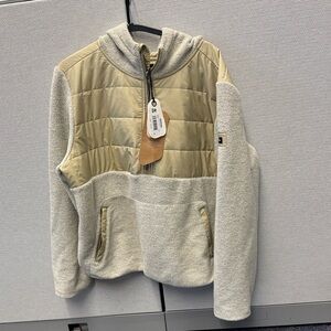 Prana Women’s Tan and Cream Puffer Jacket